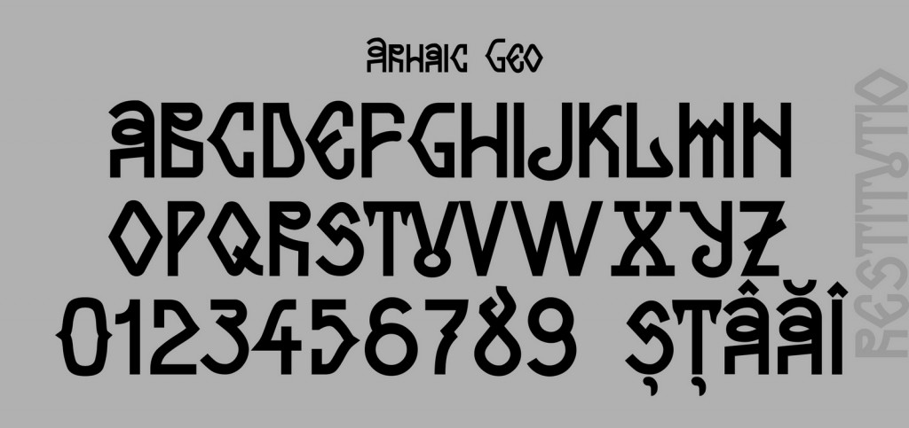 alfabet Arhaic Geo